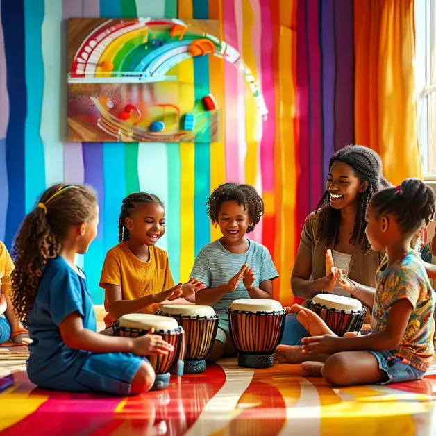 ดนตรีกับสังคมเพื่อน การเล่นดนตรีร่วมกันช่วยให้เด็กเรียนรู้การฟังผู้อื่นและการอยู่ร่วมกันอย่างเข้าใจ