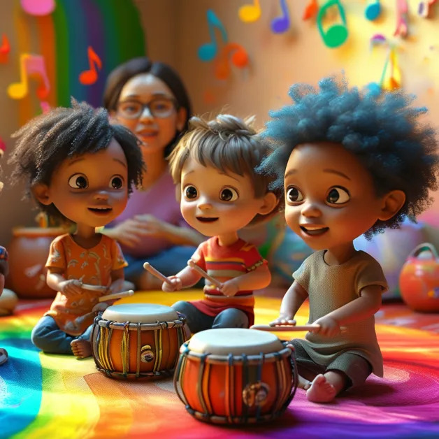 ดนตรีกับสังคมเพื่อน การเล่นดนตรีร่วมกันช่วยให้เด็กเรียนรู้การฟังผู้อื่นและอยู่ร่วมกับสังคมอย่างเข้าใจ